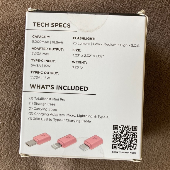 Limitless TotalBoost Mini Pro portable power bank 5,000 mAh - Picture 2 of 16